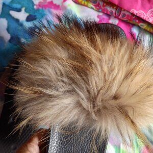 FURRY SANDALS size 12